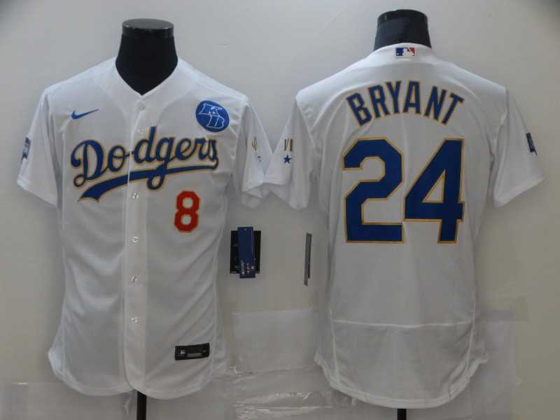Dodgers 8 Kobe Bryant White Nike 2021 Gold Program KB Flexbase Jersey,We sell and wholesale Dodgers 8 Kobe Bryant White Nike 2021 Gold Program KB Flexbase Jersey on line form chian!